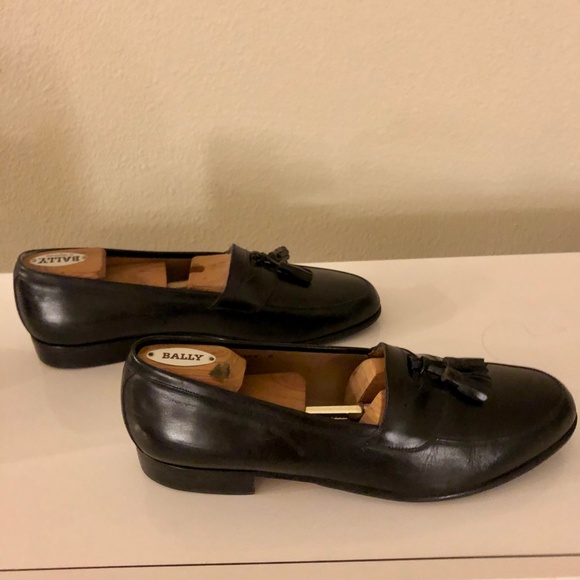 Bally Mens Leather Loafers with Tassel - Picture 5 of 8